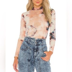 Mesh tie dye blouse by Bardot